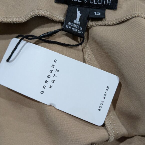 Peace of Cloth Women's Jasmin Slim Leg Pants, Paramount Knit, Cork, Size 12 NWT - Picture 10 of 14